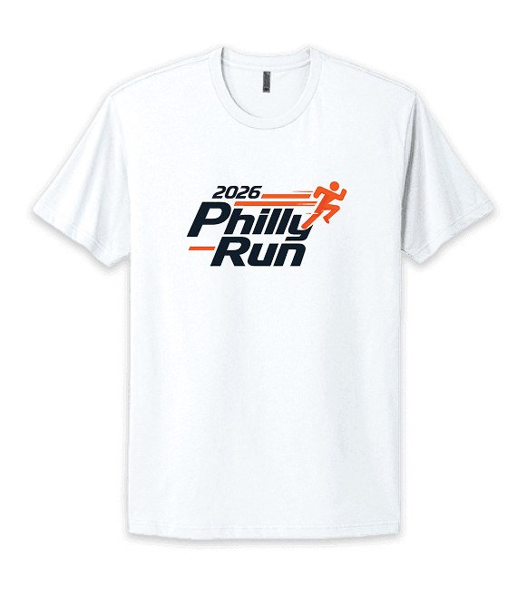 Custom race-day tees for a charity 5K — moisture-wicking, 1-color print.