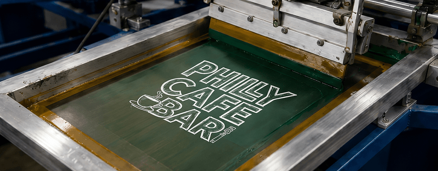 Production Begins — step in our custom t-shirt printing process near me