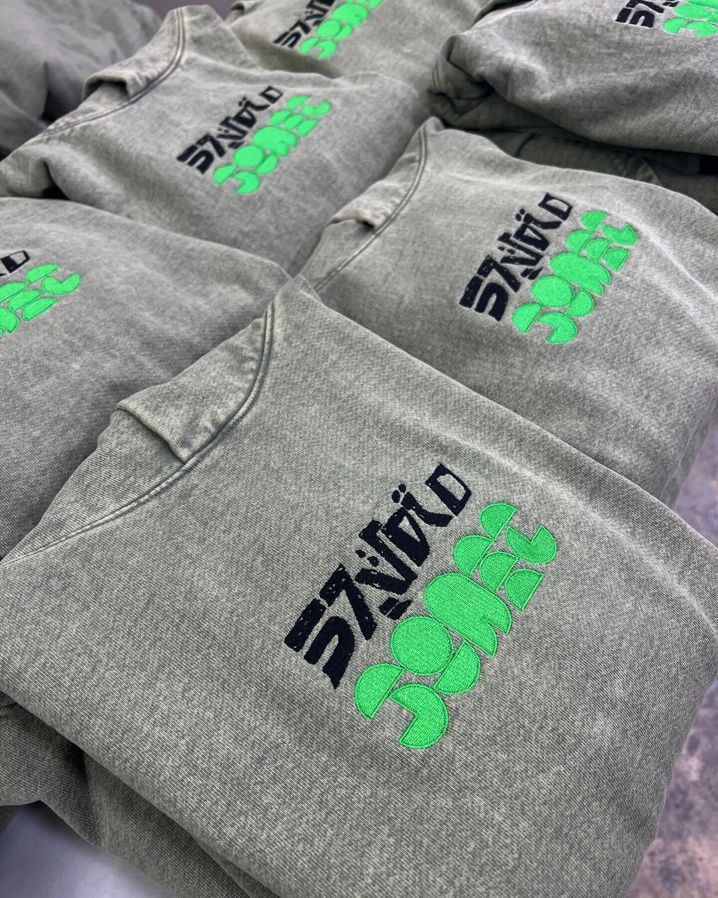 Custom embroidered crewnecks — stitched logo apparel by Tee Vision Printing