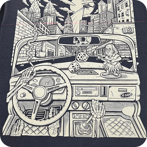 Custom screen printed black tank top with small logo for Mishimoto by Philadelphia screen printer