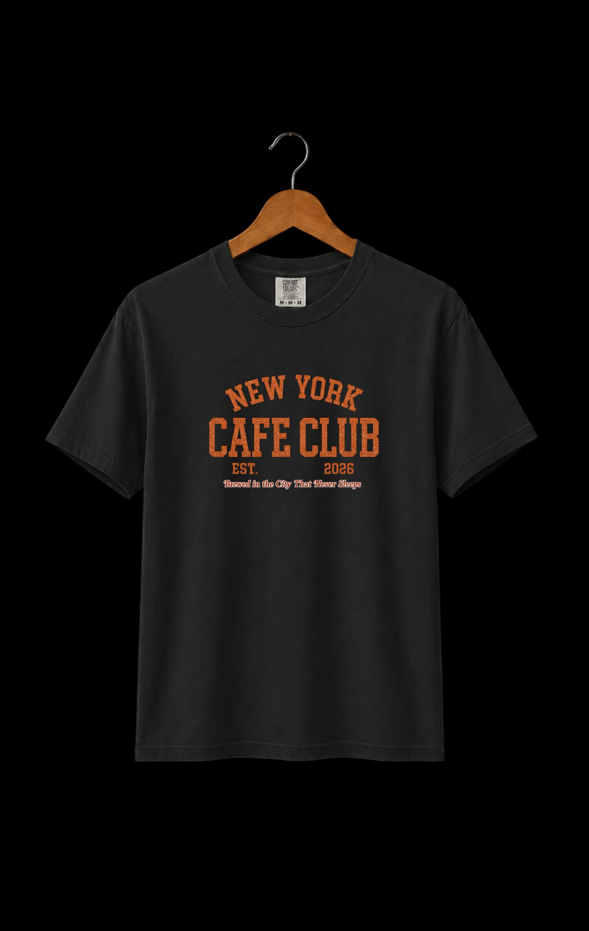 Custom screen printing New York — branded apparel for Cafe Club