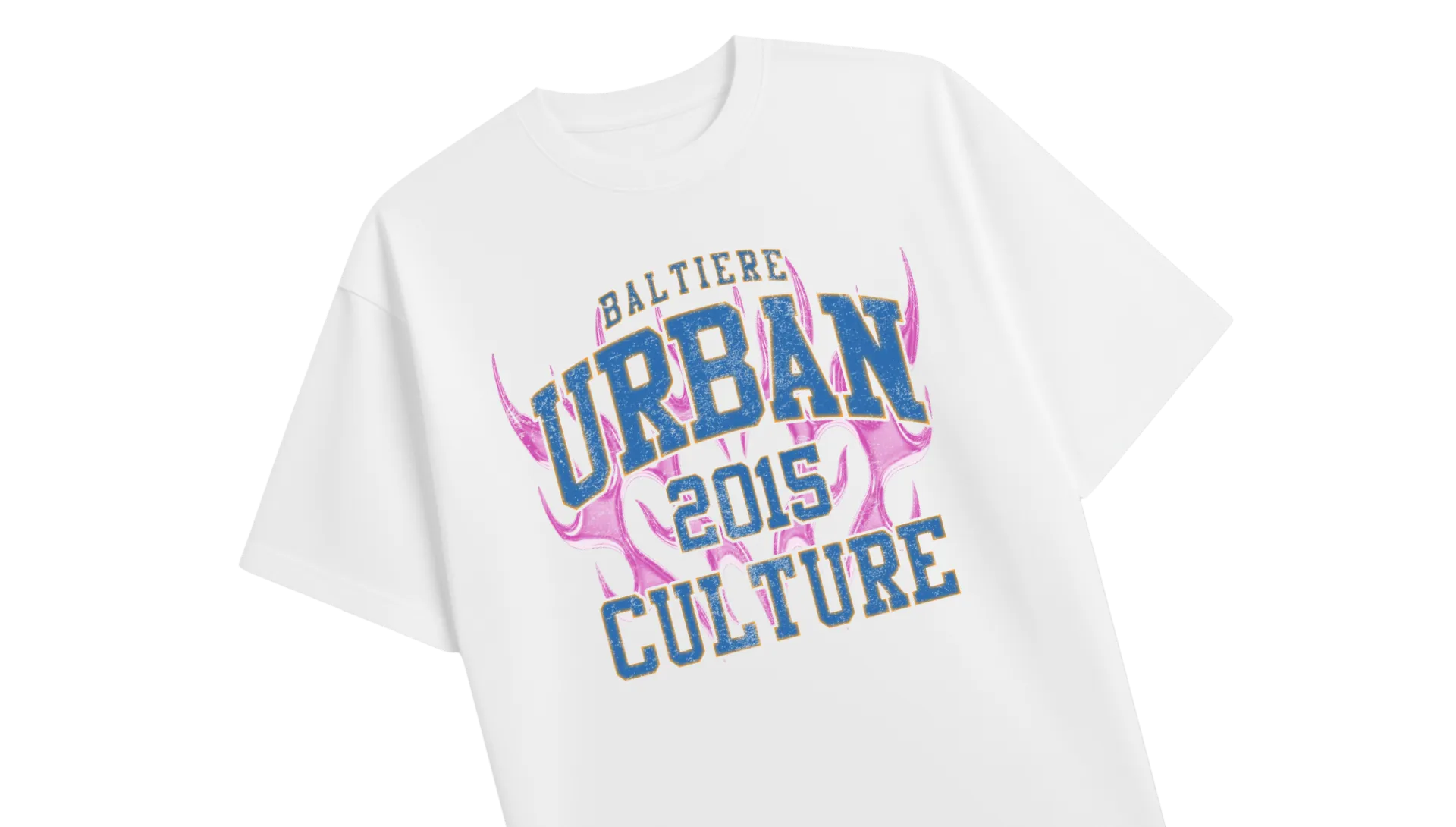 White t-shirt with Urban Culture design