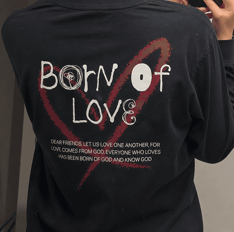 Born Of Love custom church print