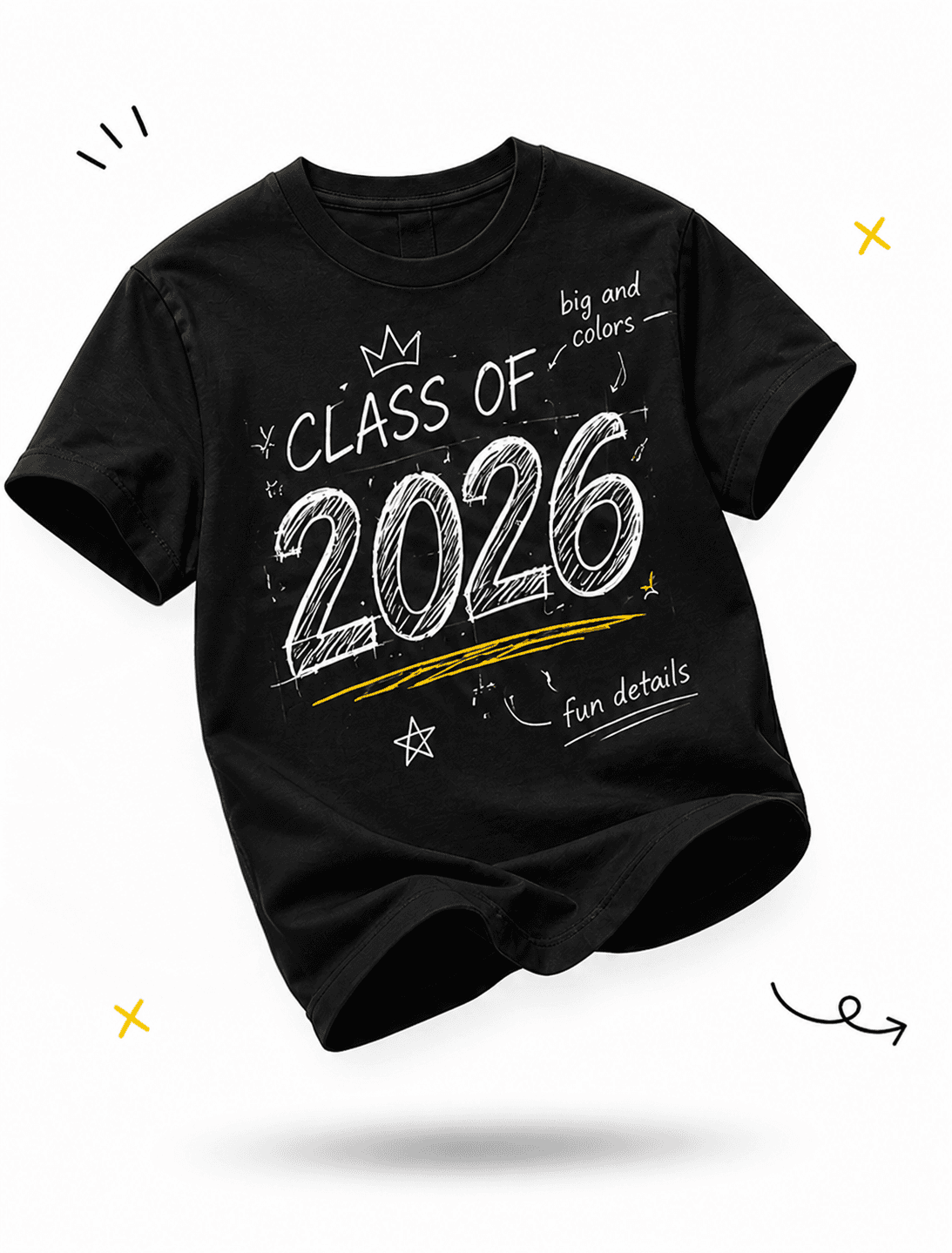 Black graduation class shirt