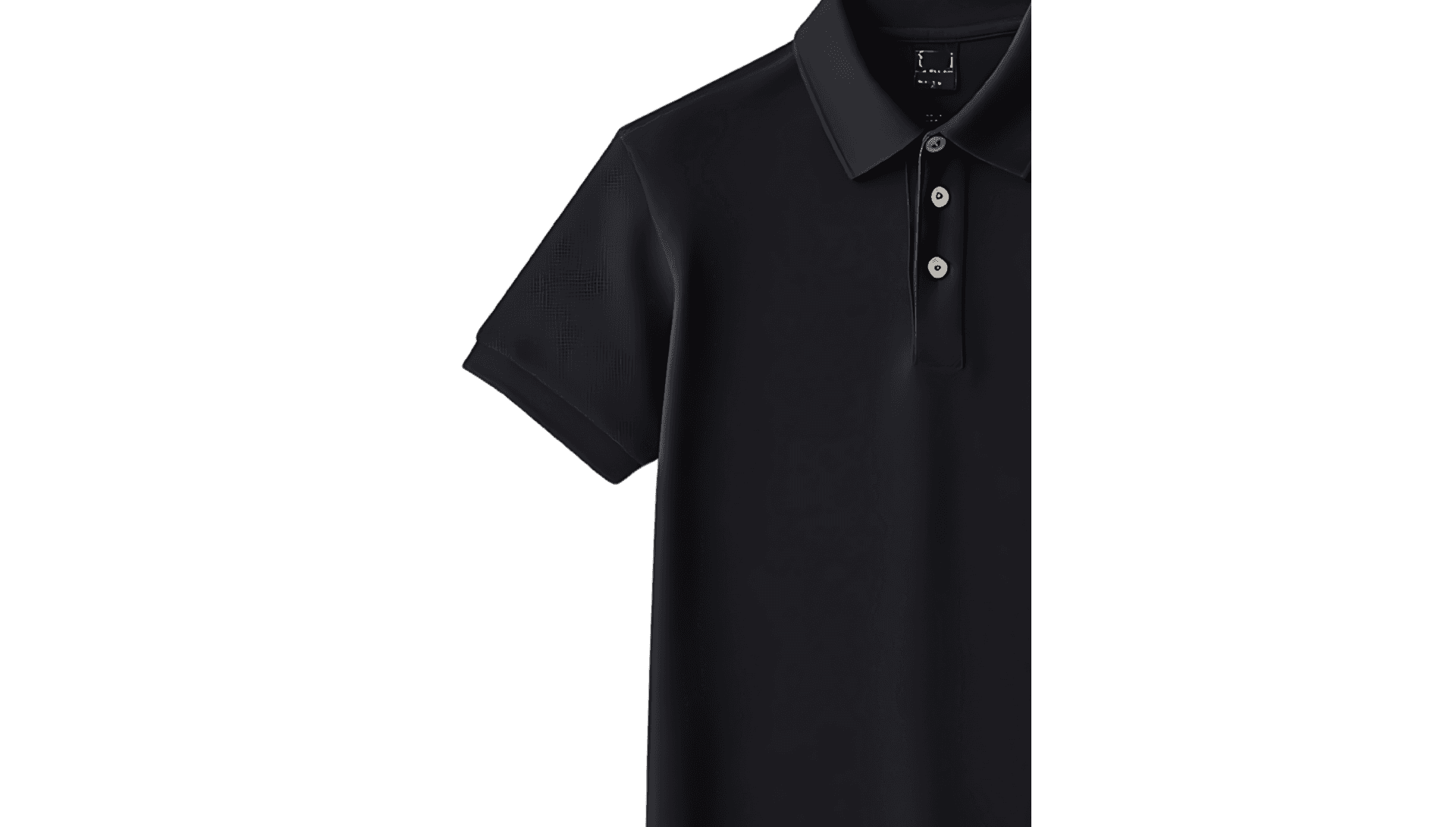 Embroidery service - black polo shirt
