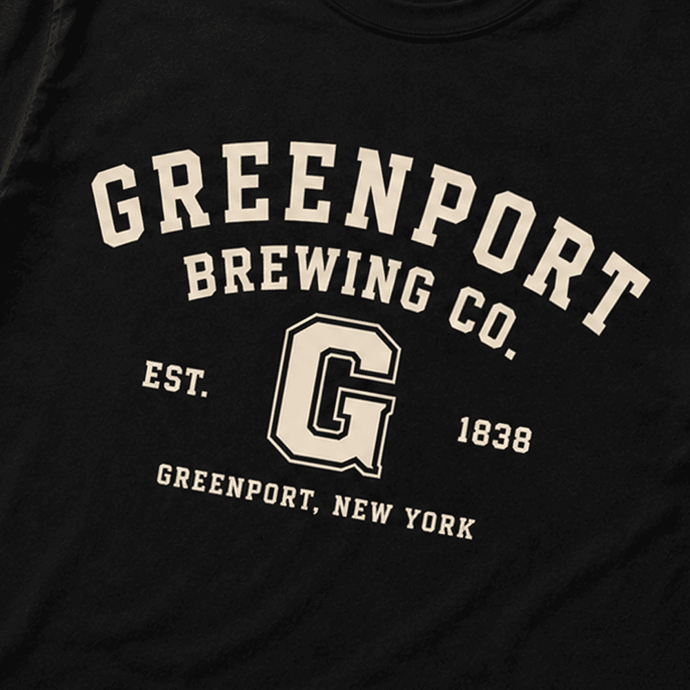 GREENPORT BREWING CO custom screen printing project in New York