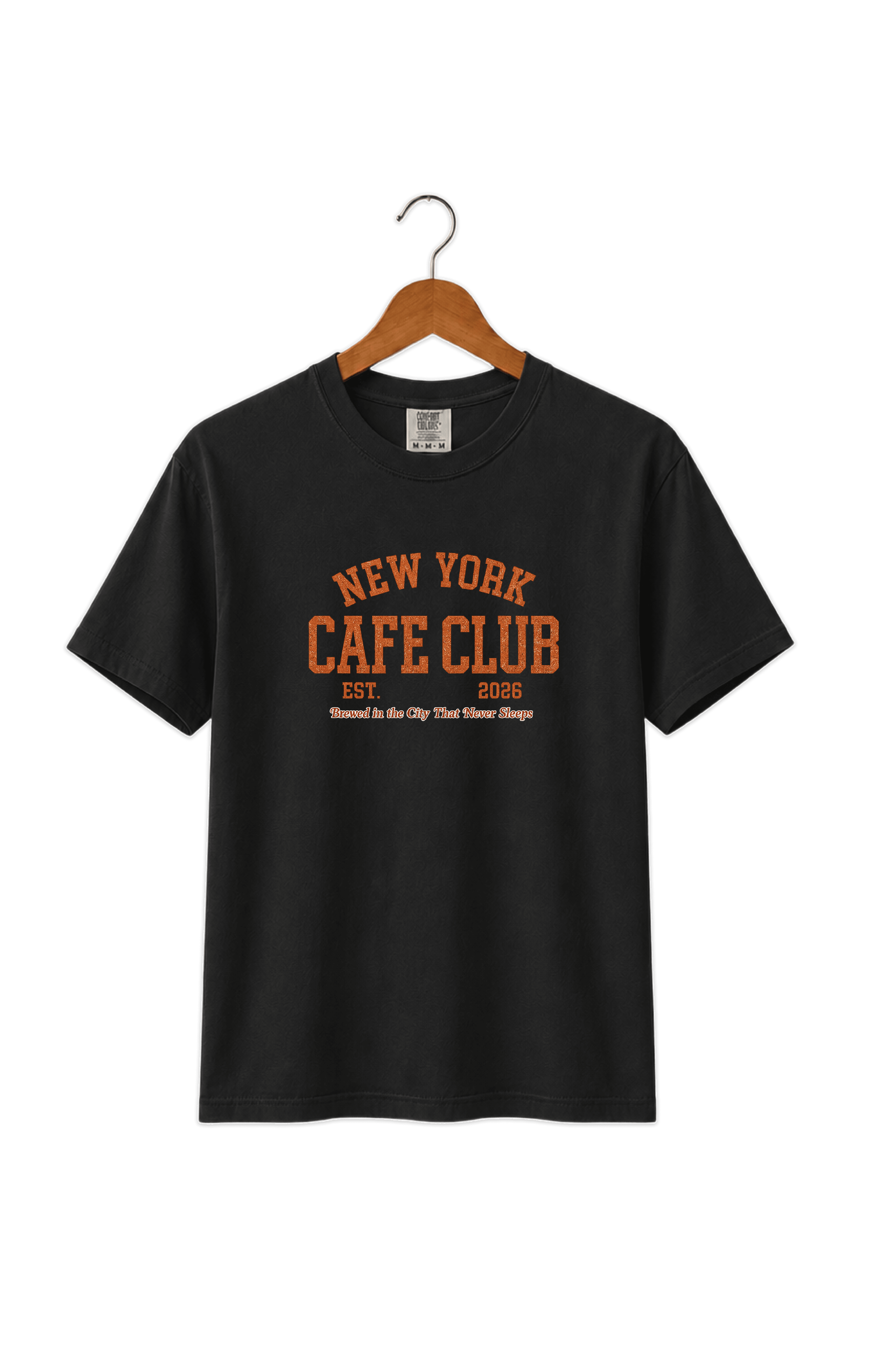 Custom screen printing New York — branded apparel for Cafe Club