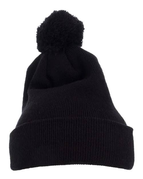 YP Classics Pom-Pom Cuffed Knit Beanie