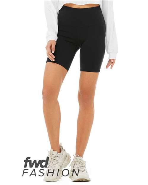 BELLA + CANVAS Women's FWD Fashion High Waist Biker Shorts
