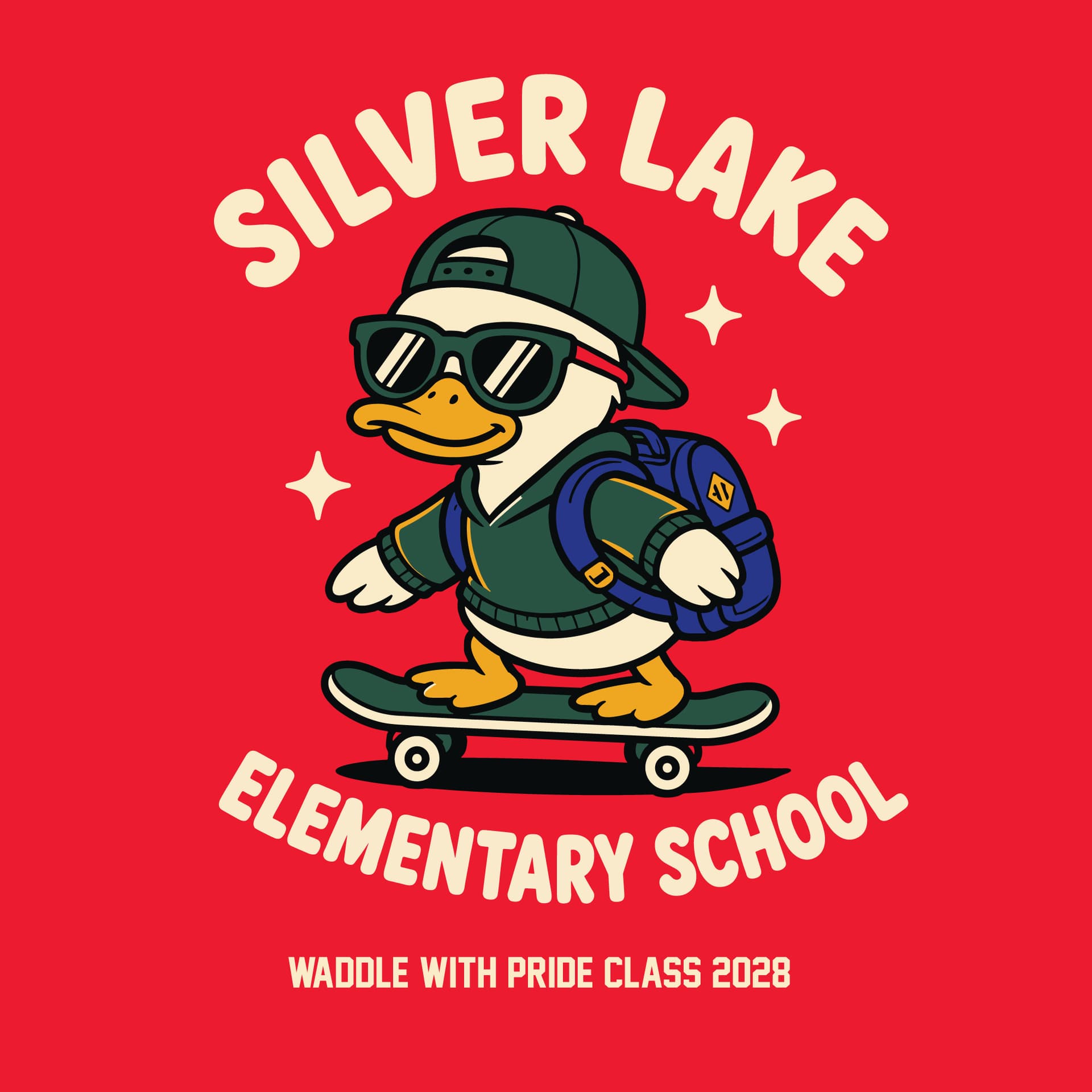 Silver Lake Class 2028 Skateboard Duck