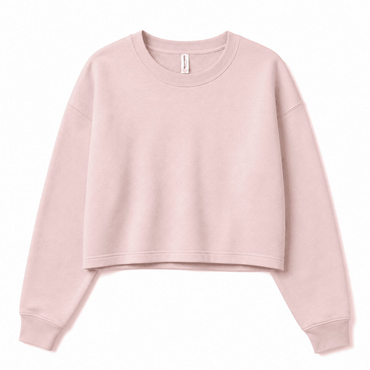 BELLA + CANVAS Women's Crop Fleece Crewneck Sweatshirt