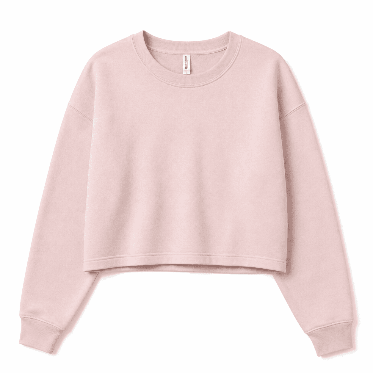 BELLA + CANVAS Women's Crop Fleece Crewneck Sweatshirt