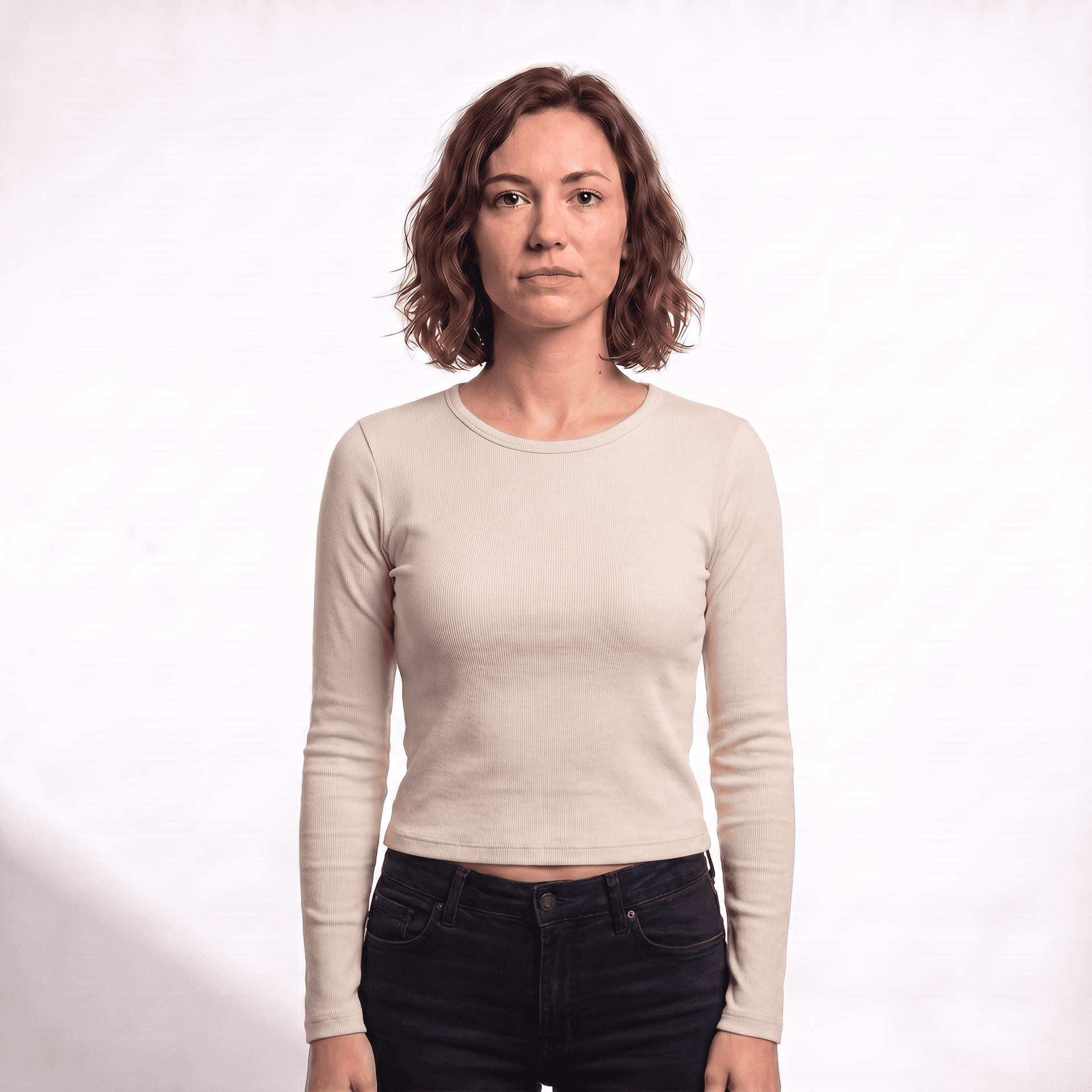 BELLA + CANVAS Women's Micro Rib Long Sleeve Baby Tee