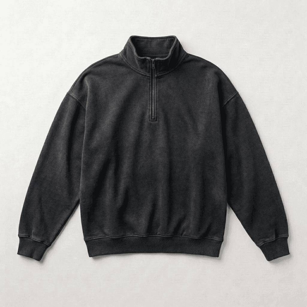 Independent Trading Co. Unisex Pigment-Dyed Quarter-Zip Pullover