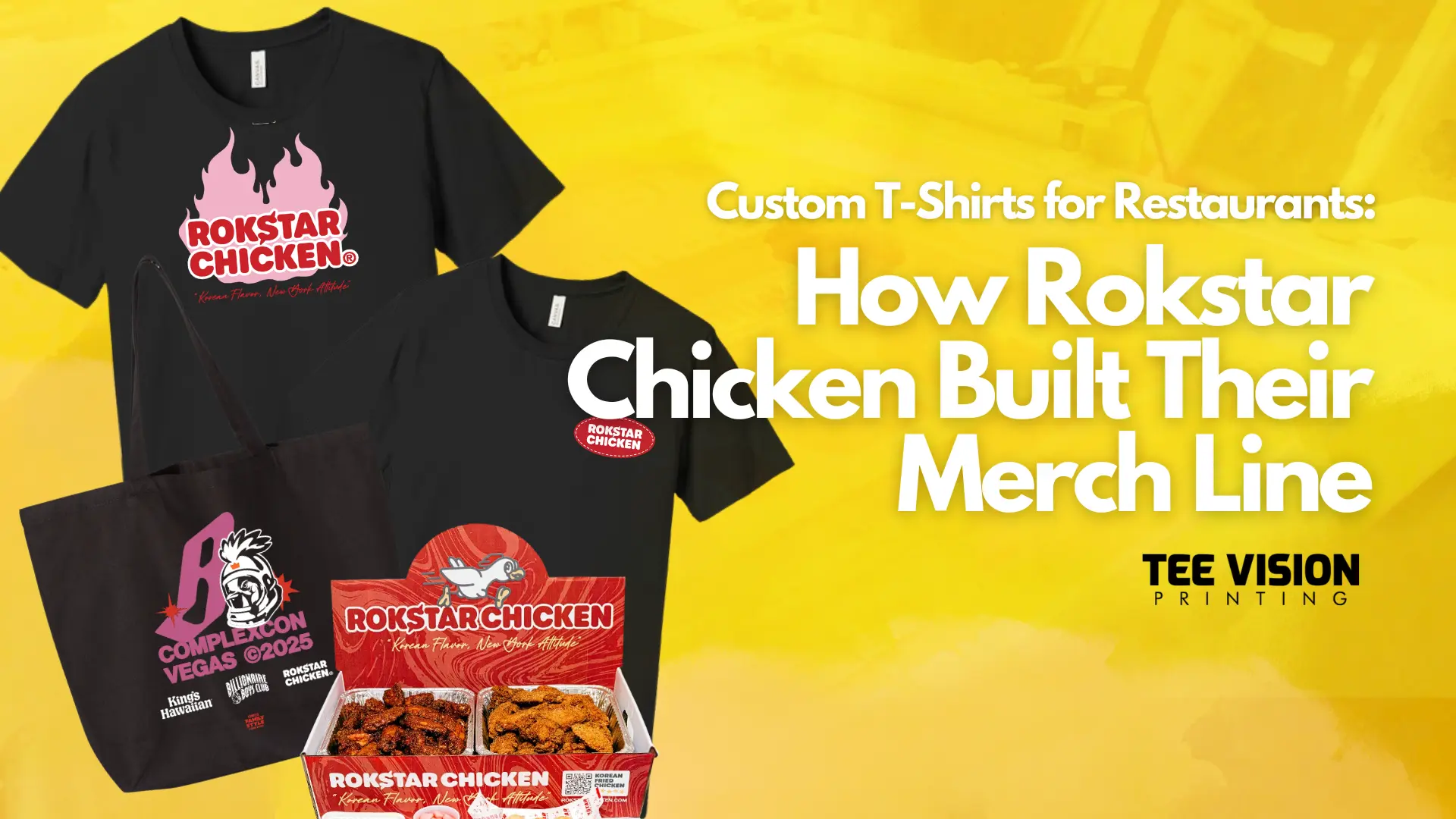 Custom T-Shirts for Restaurants: How Rokstar Chicken Built Their Merch Line