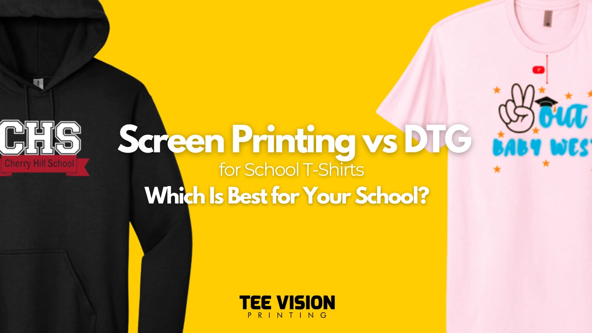 Screen Printing vs DTG for School T-Shirts: Which Is Best for Your School?