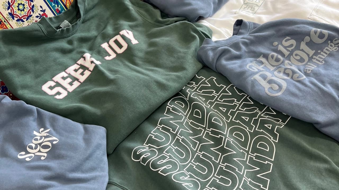 Our apparel design services include personalized screen printing to create trendy, message-driven sweatshirt collections.