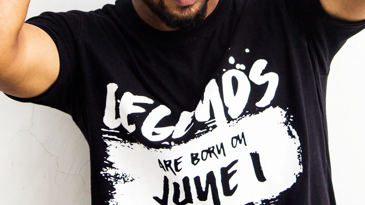 Birthday shirts are great custom t-shirt design ideas. We offer personalized screen printing for any month or message.