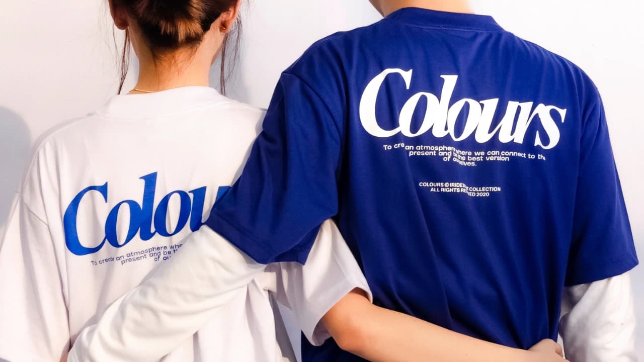 Our apparel design services can create matching t-shirt designs for couples or teams, available in multiple colorways.