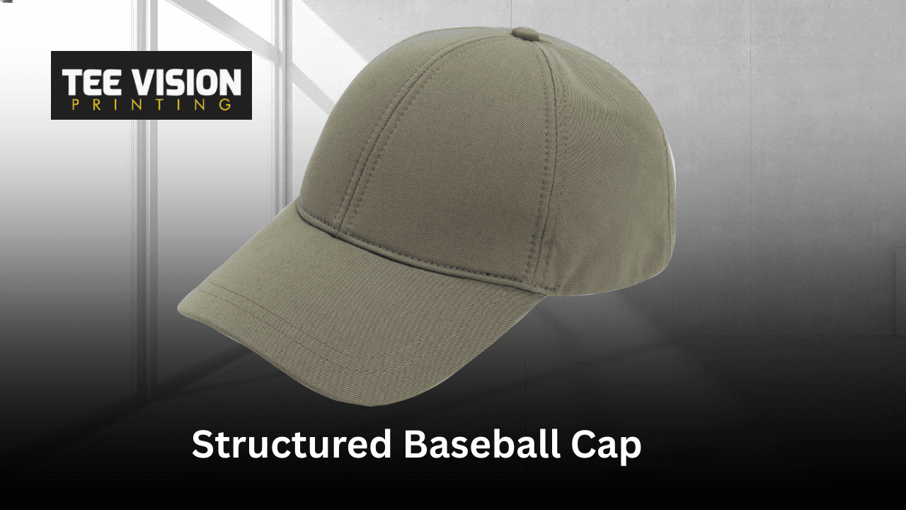 Best High-Quality Headwear – olive green structured baseball cap with reinforced crown and visible stitching, ideal for embroidery or patches.