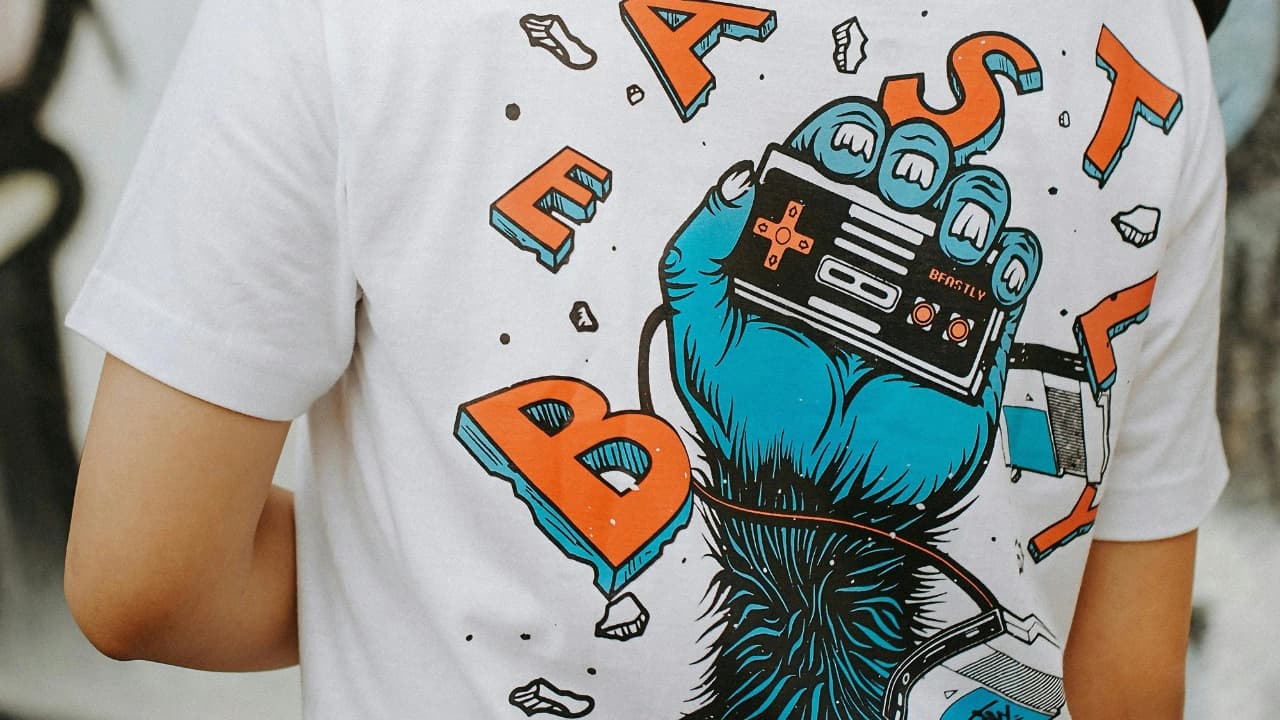 We have bold custom t-shirt design ideas for every subculture, like these video game-inspired t-shirt designs.