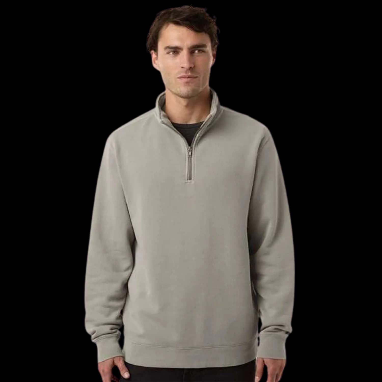Independent Trading Co. Unisex Pigment-Dyed Quarter-Zip Pullover (PRM4600QZ)