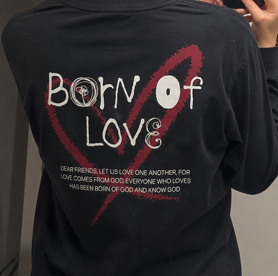 Born Of Love custom church print
