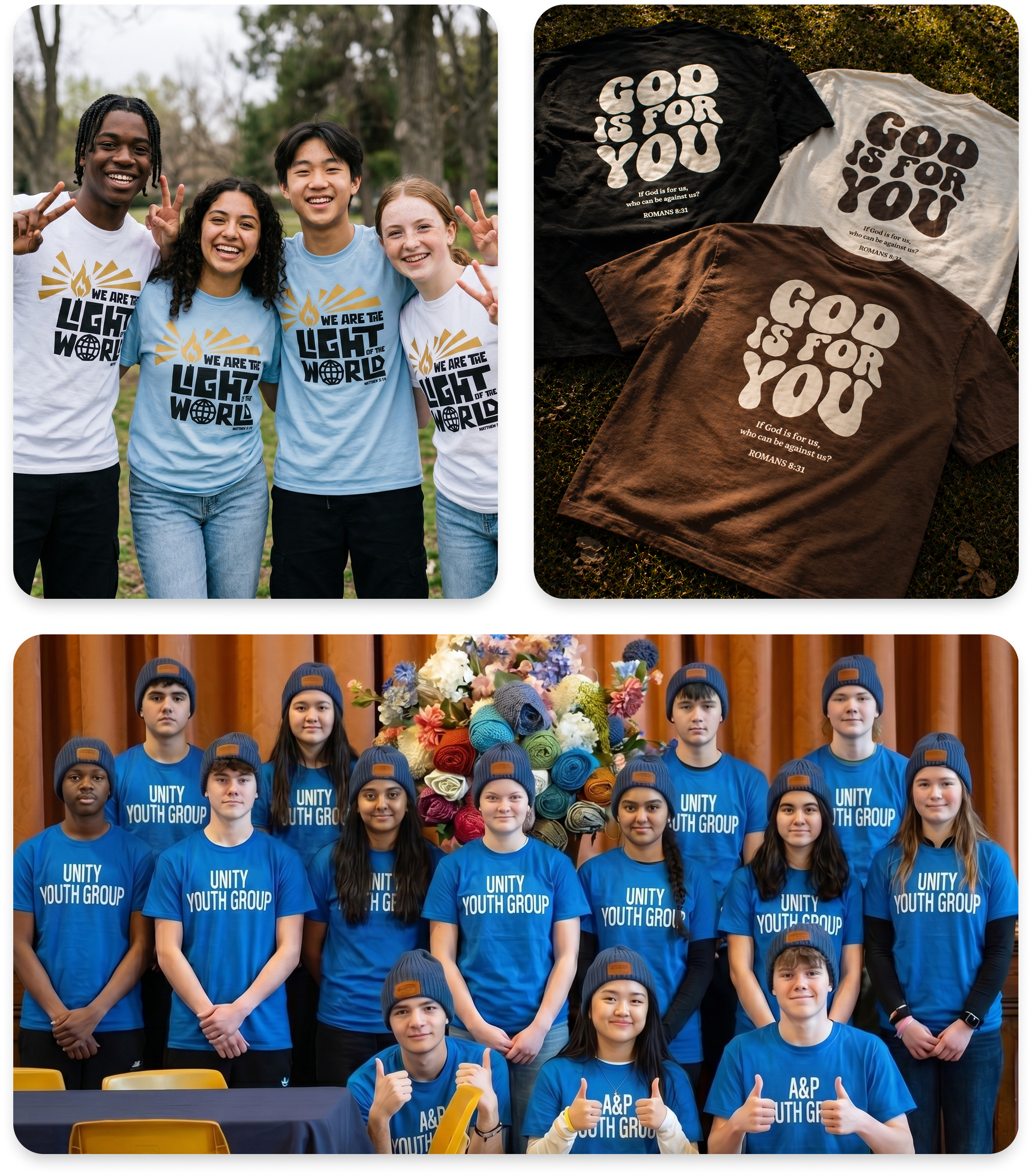 Church community stories collage
