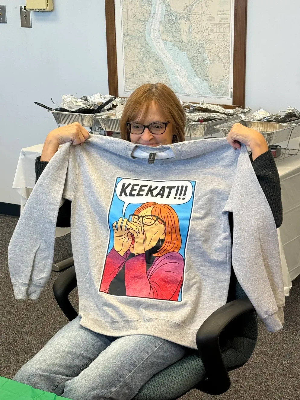 Custom screen printed brand launch shirts — client review