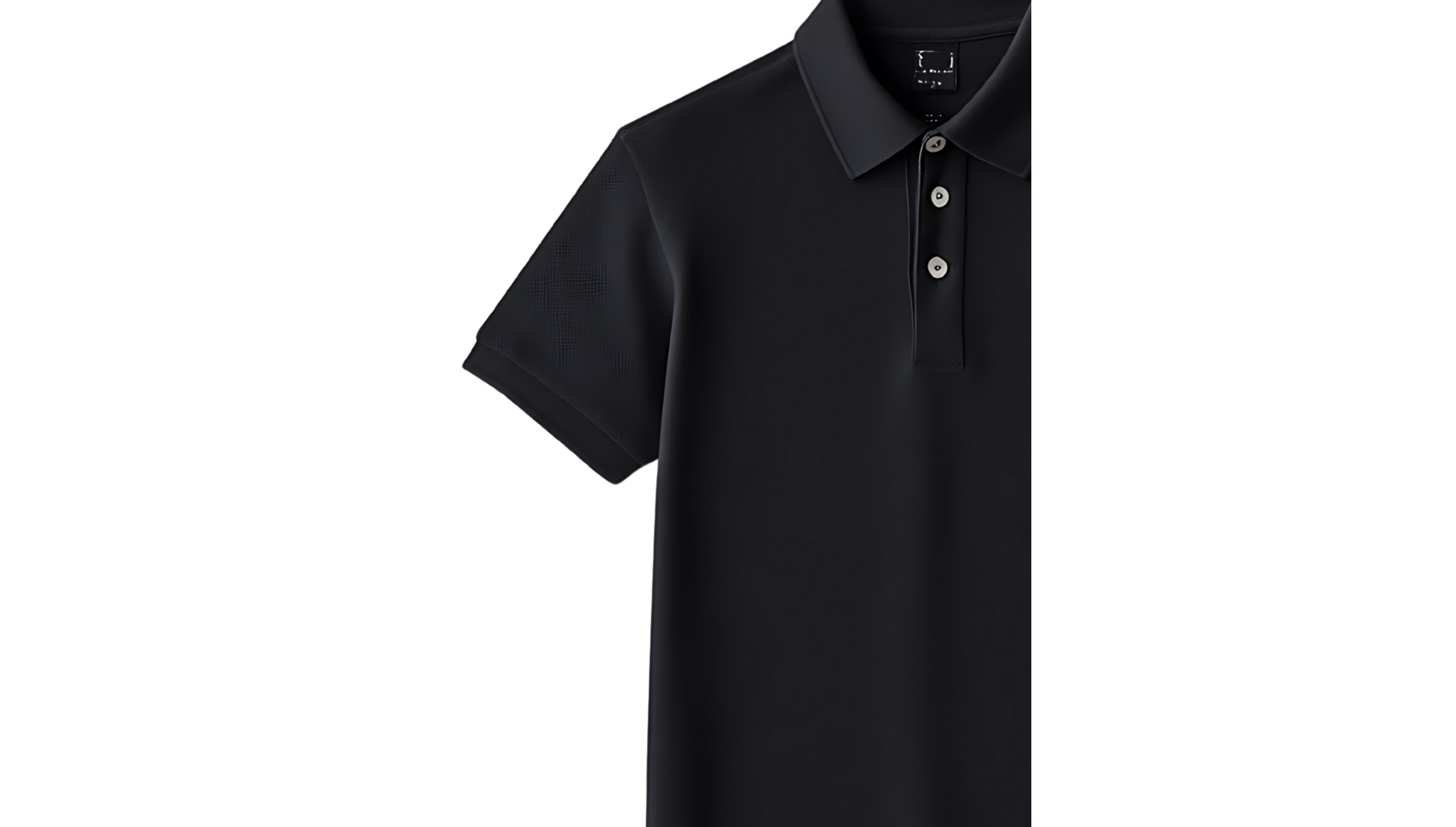 Embroidery service - black polo shirt