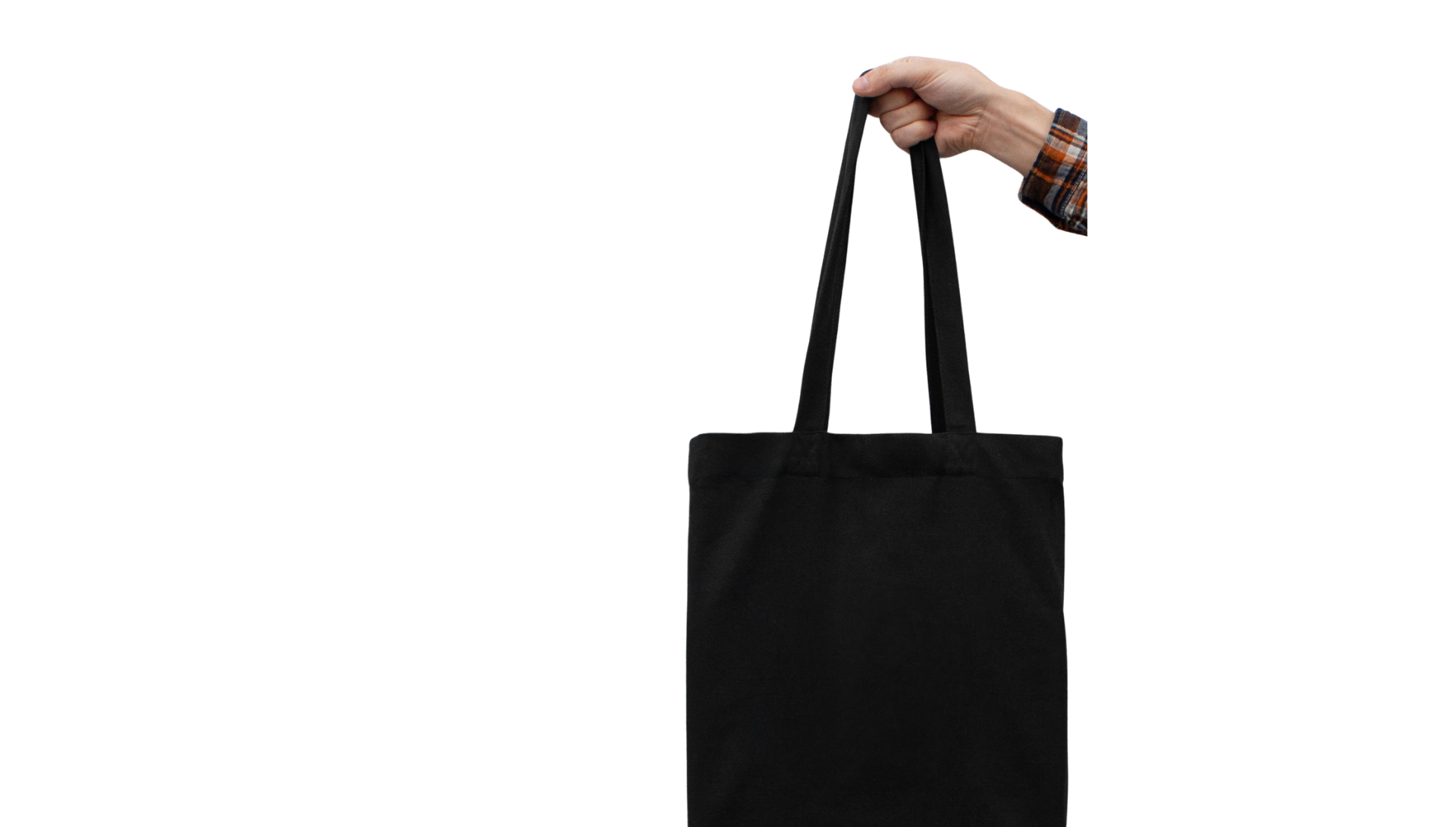 DTF printing service - black tote bag