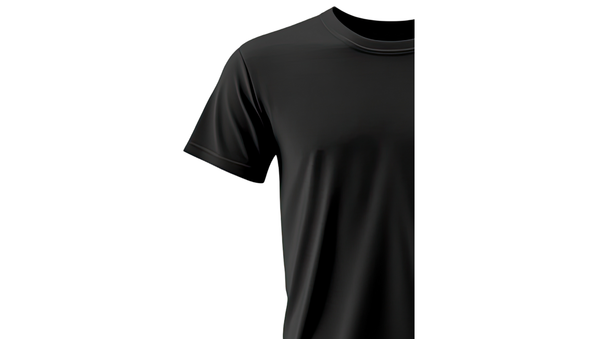 Screen printing service - black t-shirt