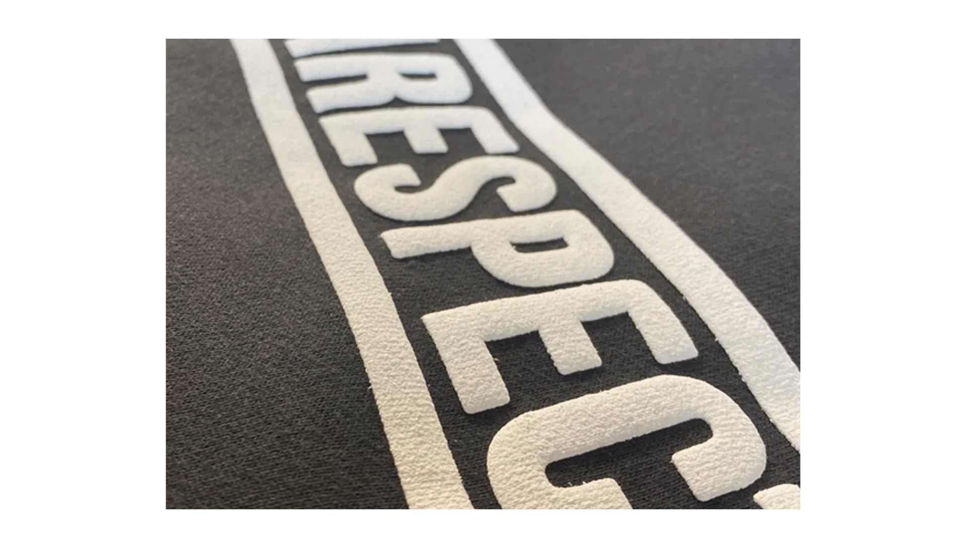 RESPECT screen printed design